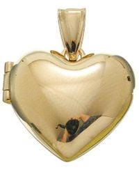 Italian Gold - 14K 16Mm Puffed Heart Locket Pendant - Lyst