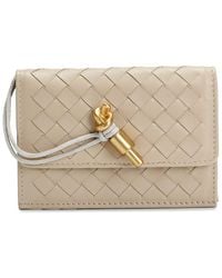 Tiffany & Fred Paris - Woven Leather Card Wallet - Lyst