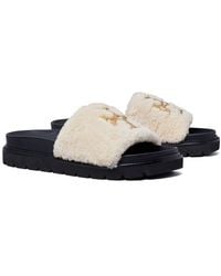 Tory Burch - Everly Shearling Flat - Lyst