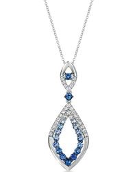 Le Vian - Le Vian Denim Ombre 14k 2.30 Ct. Tw. Sapphire Ombre Pendant Necklace - Lyst
