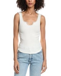 Project Social T - Constanza Notch Neck Rib Tank Top - Lyst