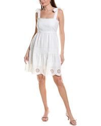 tyler boe - Ivy Eyelet Linen Mini Dress - Lyst