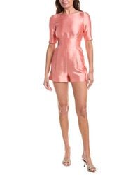 Max Mara - Sandalo Silk-Blend Romper - Lyst