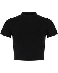 Balenciaga - Mock-Neck Cropped Top - Lyst