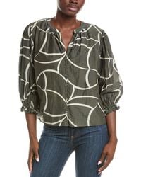 Velvet By Graham & Spencer - Silk-Blend Top - Lyst