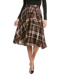Tahari - Scarf Twill Skirt - Lyst