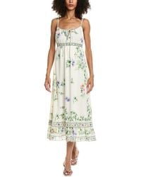 Max Studio - Sleeveless Tie Front Midi Dress - Lyst