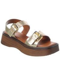 Dune - Luno Leather Platform Sandal - Lyst