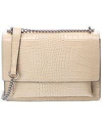 Italian Leather - Natalie Leather Top Handle Bag - Lyst