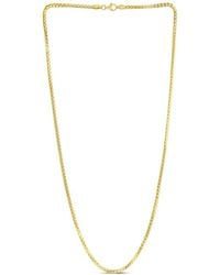Italian Silver - 14K Over Chain Necklace - Lyst