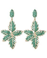 Eye Candy LA - Cz Roxana Flower Drop Earrings - Lyst