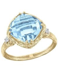 Reiss - 14K 4.80 Ct. Tw. Diamond & Topaz Cocktail Ring - Lyst