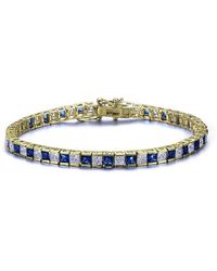 Rachel Glauber - 14k Over Silver Cz Tennis Bracelet - Lyst