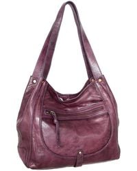 Nino Bossi - Braylee Hand-Dyed Vintage Leather Satchel - Lyst