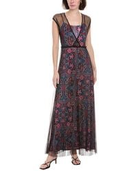 Johnny Was - Justina Pleated Maxi Dress - Lyst