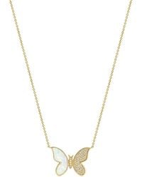 Sabrina Designs - 14K 1.34 Ct. Tw. Diamond & Mother Of Pearl Layered Necklace - Lyst