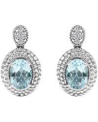 Haus of Brilliance - Colorful Gemstones 2.24 Ct. Tw. Diamond & Topaz Drop Earrings - Lyst
