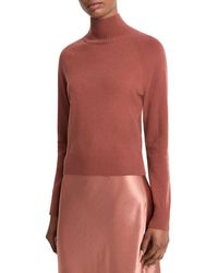 Vince - Raglan Turtleneck Wool & Cashmere-Blend Sweater - Lyst