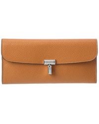 TOTEME - T-Lock Leather Continental Wallet - Lyst