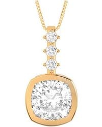 Amairah - 14K Rose 2.00 Ct. Tw. Lab-Grown Diamond Pendant Necklace - Lyst