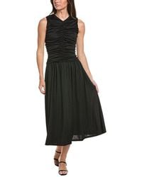 Kenneth Cole - Drawstring A-Line Midi Dress - Lyst