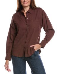 Z Supply - Alfie Button Up Linen-Blend Shirt - Lyst