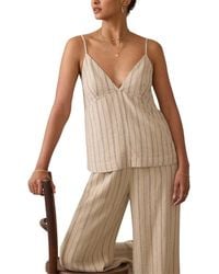 Faherty - Riviera Linen-Blend Tank Top - Lyst