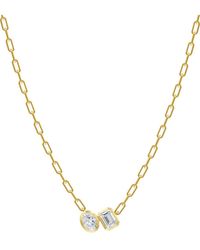 Lab Grown Diamonds - 18K Over 1.80 Ct. Tw. Lab-Grown Diamond Necklace - Lyst