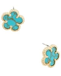 Juvell - 18K Plated Clover Earring - Lyst