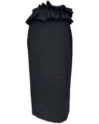 McQueen - Ruffled Pencil Skirt, Size Int (Authentic Pre-Loved) - Lyst