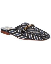 Tod's - Canvas & Leather Mule - Lyst