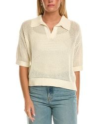 Velvet By Graham & Spencer - York Cashmere-Blend Polo Sweater - Lyst