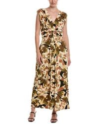 Anne Klein - Twist Front Maxi Dress - Lyst