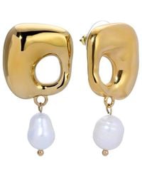 Eye Candy LA - Glass Pearl Drop Earring - Lyst