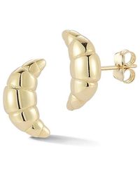 Ember Fine Jewelry - 14K Croissant Stud Earrings - Lyst