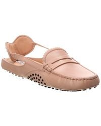 Tod's - Gommini Leather Flat - Lyst