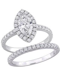 Created Forever - 14K 0.75 Ct. Tw. Lab-Grown Diamond Bridal Ring Set - Lyst