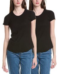 James Perse - 2Pk Crew Shirt - Lyst