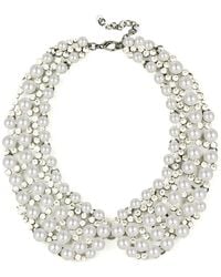 Eye Candy LA - Luxe Collection Glass Pearl Diana Statement Collar Necklace - Lyst