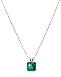 MaxColor - 14k 1.60 Ct. Tw. Lab-grown Emerald Pendant Necklace - Lyst