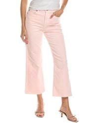 7 For All Mankind - Cropped Alexa Rosewater Wide Jean - Lyst