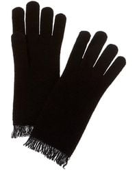 Amicale Cashmere - Jersey Fringe Cashmere Gloves - Lyst