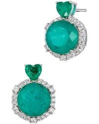Savvy Cie - Cz Stud Earrings - Lyst