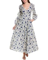 tyler boe - Charlie Linen-Blend Maxi Dress - Lyst