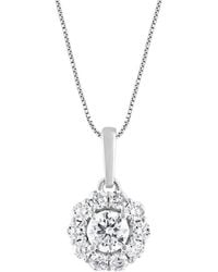 Lab Grown Diamonds - 14k 0.50 Ct. Tw. Lab Grown Diamond Pendant Necklace - Lyst