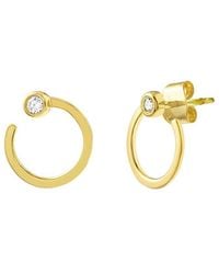 HAWLEY ST - 14K 0.03 Ct. Tw. Diamond Dangle Earrings - Lyst