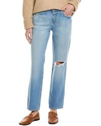 L'Agence - Nevia Low Rise Slouch Straight Jean - Lyst