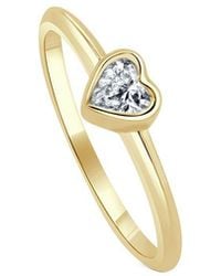 Sabrina Designs - 14K 0.30 Ct. Tw. Diamond Heart Solitaire Ring - Lyst