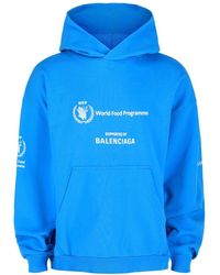 Balenciaga - World Food Programme Graphic Print Hoodie - Lyst