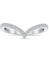 Lab Grown Diamonds - 14K 0.33 Ct. Tw. Lab-Grown Diamond V-Shape Ring - Lyst